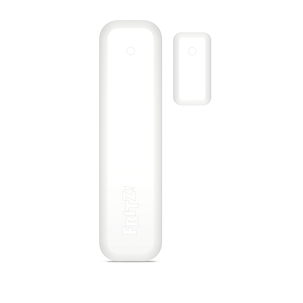Produktansicht des AVM FRITZ!DECT 350, weißes schmales Gehäuse