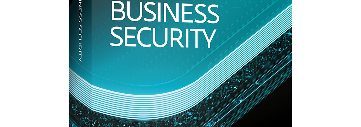 Eine 3D-gerenderte Box der ESET Small Business Security Software, entwickelt für Kleinstbetriebe und Home Office, mit einem blau-schwarzen Design mit dem ESET-Logo und einem weißen Symbol für verbundene Geräte auf der Vorderseite.